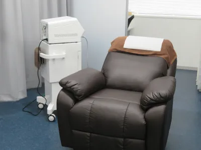 ミノキジェットの施術台はリラックス空間