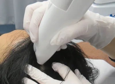 ミノキジェットで薄毛が気になる箇所に散布