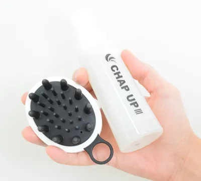 チャップアップ育毛ローションとヘッドスパブラシ