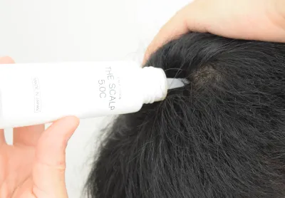 THE SCALP 5.0Cは8～10回程度プッシュして使用する
