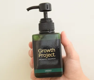 Growth Project.アロマシャンプーのボトルはポンプ式